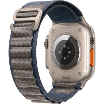 Apple Watch Ultra 2 GPS + Cellular, 49mm Titanium Case with Blue Alpine Loop - Medium (Demo),Model A2986 - Metoo (3)