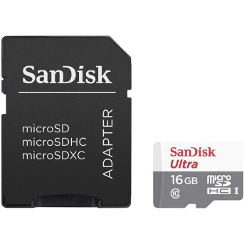 SanDisk Ultra Android microSDHC + SD Adapter 16GB 80MB/<wbr>s Class 10; EAN: 619659161606 - Metoo (1)