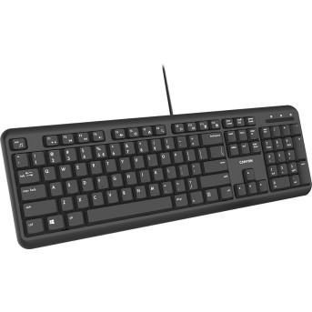 wired keyboard with Silent switches ,105 keys,black, 1.5 Meters cable length,Size 442*142*17.5mm,460g,RU layout - Metoo (3)