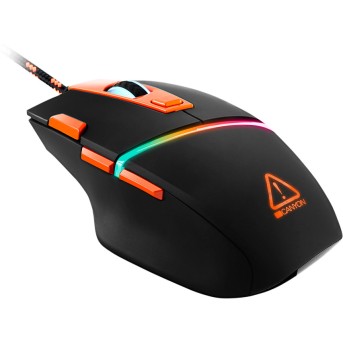 CANYON 3in1 Gaming set, Keyboard with rainbow LED(104 keys), Mouse with RGB(DPI 800/<wbr>1600/<wbr>3200/<wbr>4200), Mouse Mat with size 350*250*3mm, Black, 1.3kg, RU layout - Metoo (3)