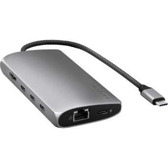 SATECHI USB-C MultiPort Adapter 8K with Ethernet V3 - Space Gray в Metoo.kz - Metoo (2)