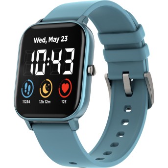 CANYON Wildberry SW-74 Smart watch, 1.3inches TFT full touch screen, Zinc plastic body, IP67 waterproof, multi-sport mode, compatibility with iOS and android, blue body with blue silicon belt, Host: 43*37*9mm, Strap: 230x20mm, 45g - Metoo (2)