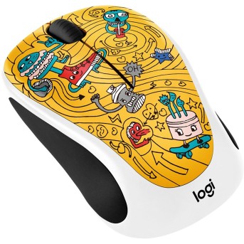 LOGITECH Wireless Mouse M238 - Doodle Collection - GO-GO GOLD - EMEA - Metoo (1)