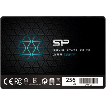 Silicon Power Ace - A55 256GB SSD SATAIII (3D NAND) 3D NAND, SLC Cache, 7mm 2.5'' Blue - Max 550/450 MB/s - Full Capacity в Metoo.kz - Metoo (1)