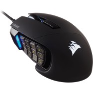 Corsair SCIMITAR RGB ELITE, MOBA/MMO Gaming Mouse, Black, Backlit RGB LED, 18000 DPI, Optical (EU version), EAN:0840006616214