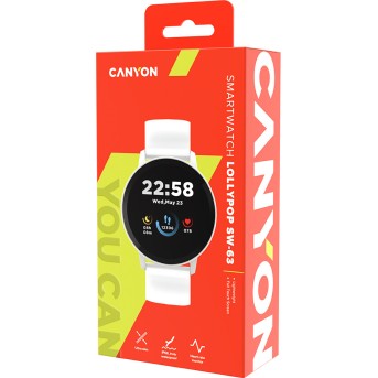 Смарт часы CANYON CNS-SW63SW, белый - Metoo (6)