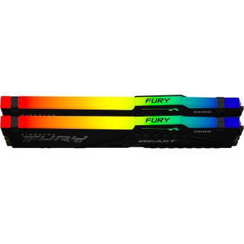 Kingston 64GB 6000MT/<wbr>s DDR5 CL36 DIMM (Kit of 2) FURY Beast RGB EXPO, EAN: 740617331882 - Metoo (2)