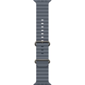 49mm Anchor Blue Ocean Band - Natural Titanium Finish в Metoo.kz - Metoo (3)