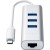 SATECHI Type-C 2-in-1 USB 3.0 Aluminum 3 Port Hub and Ethernet Port Silver - Metoo (2)