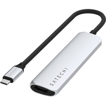 SATECHI 4-in-1 USB-C Slim Multiport Adapter 4K (Silver) - Metoo (2)