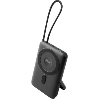 ttec Recharger M LCD 10.000 mAh. Magesafe comp PD20W Powerbank with USB-C Cable and Stand в Metoo.kz - Metoo (3)