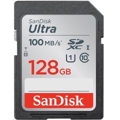 SANDISK Ultra 128GB SDHC Memory Card 100MB/<wbr>s, Class 10 UHS-I