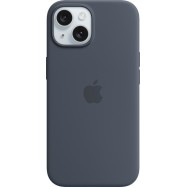 iPhone 15 Silicone Case with MagSafe - Storm Blue,Model A3123