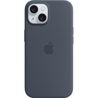 iPhone 15 Silicone Case with MagSafe - Storm Blue,Model A3123 - Metoo (1)