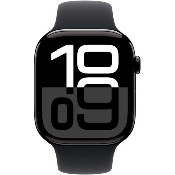 Apple Watch Series 10 GPS 42mm Jet Black Aluminium Case with Black Sport Band - S/<wbr>M,Model A2997 - Metoo (6)