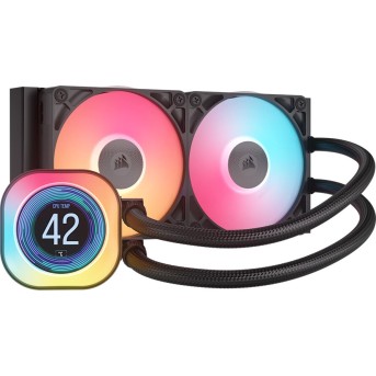 Corsair iCUE LINK TITAN 240 RX LCD AIO, 240mm Radiator, Liquid CPU Cooler - Metoo (1)