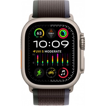 Apple Watch Ultra 2 GPS + Cellular, 49mm Titanium Case with Blue/<wbr>Black Trail Loop - S/<wbr>M,Model A2986 - Metoo (9)