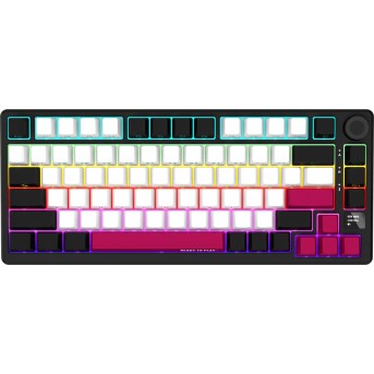 LORGAR KBP7075W, Wireless 75% Mechanical Gaming Keyboard Pro, Black/red, EN/RU layout в Metoo.kz - Metoo (1)
