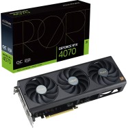 ASUS Video Card NVidia ProArt GeForce RTX 4070 OC Edition 12GB GDDR6X VGA brings elegant and minimalist style to empower creator PC builds, PCIe 4.0, 1xHDMI 2.1a, 3xDisplayPort 1.4a