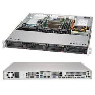 SuperChassis 813MFTQC-350CB2, 4x 3.5" Hot-swap Bays, 350W PSU, ATX, Black, 1U Chassis