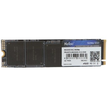 Netac NV2000 PCIe 3 x4 M.2 2280 NVMe 3D NAND SSD 512GB, R/W up to 2500/1950MB/s в Metoo.kz - Metoo (1)