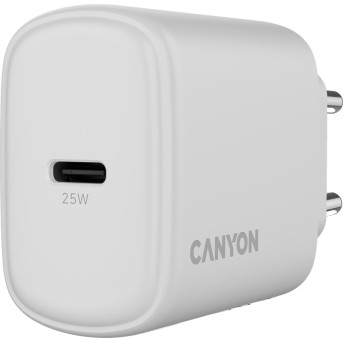 CANYON charger OnCharge 250 25W 1xPD EU White в Metoo.kz - Metoo (5)