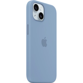 iPhone 15 Silicone Case with MagSafe - Winter Blue,Model A3123 - Metoo (4)