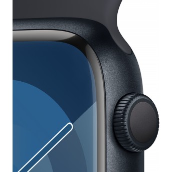 Apple Watch Series 9 GPS 45mm Midnight Aluminium Case with Midnight Sport Band - S/<wbr>M,Model A2980 - Metoo (11)
