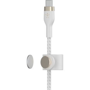 BELKIN USB-C to USB-C 2.0 Braided silicone, 3M, White в Metoo.kz - Metoo (5)