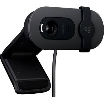 Камера Logitech Brio 100, 2Mpix(FullHD), Mic, USB2.0, 1.5 cable, Черный в Metoo.kz - Metoo (3)