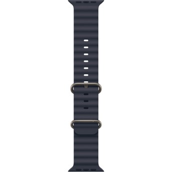 49mm Navy Ocean Band - Natural Titanium Finish - Metoo (3)