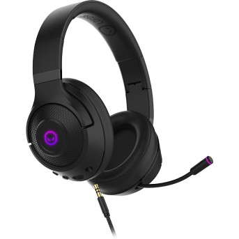 LORGAR Noah 701, gaming headset with microphone, 2.4GHz USB dongle + BT 5.1 Realtek 8763, battery 1000mAh, type-C charging cable 0.8m, audio cable 1.5m, size:195*185*80mm, 0.28kg. Black - Metoo (1)