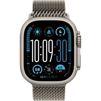 49mm Natural Titanium Milanese Loop - Large в Metoo.kz - Metoo (4)