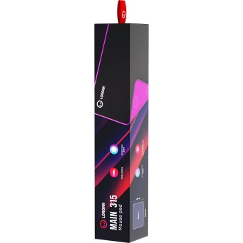 Lorgar Main 315, Gaming mouse pad, High-speed surface, Purple anti-slip rubber base, size: 500mm x 420mm x 3mm, weight 0.39kg - Metoo (8)