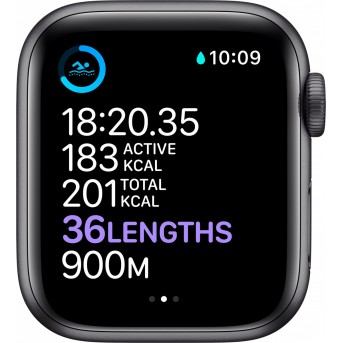 Apple Watch Series 6 GPS, 40mm Space Gray Aluminium Case with Black Sport Band - Regular, Model A2291 - Metoo (12)