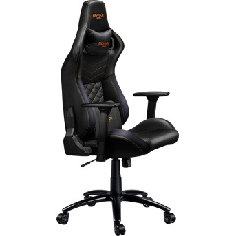 CANYON Nightfall GС-7 Gaming chair, PU leather, Cold molded foam, Metal Frame, Top gun mechanism, 90-160 dgree, 3D armrest, Class 4 gas lift, metal base ,60mm Nylon Castor, black and orange stitching - Metoo (3)