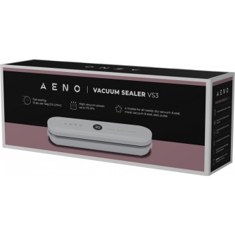 Vacuum Sealer, white, LED display, 80W, -65kPa (+/-5kPa) в Metoo.kz - Metoo (9)