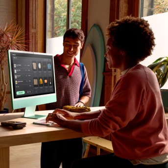 24-inch iMac with Retina 4.5K display: Apple M4 chip with 10‑core CPU and 10‑core GPU, 16GB, 512GB SSD - Blue,Model A3137 в Metoo.kz - Metoo (11)