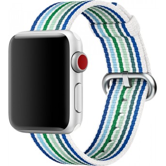 Ремешок для Apple Watch 38mm Blue Stripe Woven Nylon - Metoo (1)
