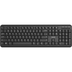 Wireless keyboard with Silent switches ,105 keys,black,Size 442*142*17.5mm,460g,RU layout