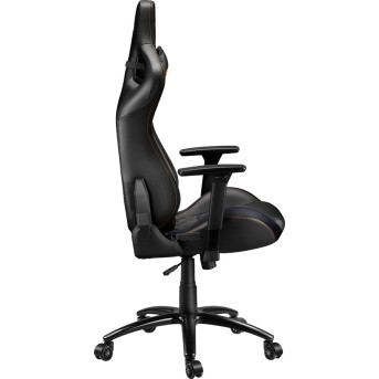 CANYON Nightfall GС-7 Gaming chair, PU leather, Cold molded foam, Metal Frame, Top gun mechanism, 90-160 dgree, 3D armrest, Class 4 gas lift, metal base ,60mm Nylon Castor, black and orange stitching - Metoo (5)
