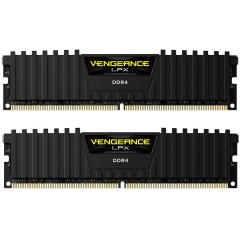 Corsair DDR4, 2400MHz 8GB 2x4GB DIMM, Unbuffered, 14-16-16-31, XMP 2.0, Vengeance LPX black Heatspreader, Black PCB, 1.2V, for SKL, EAN:0843591057523