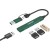 CANYON hub DS-02 4in1 USB-A/C Green в Metoo.kz - Metoo (4)