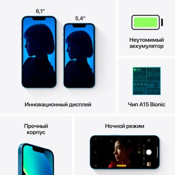iPhone 13 mini 128GB Blue, Model A2630 - Metoo (5)