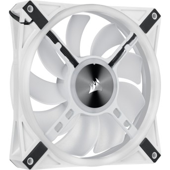 Corsair QL Series, WHITE QL140 RGB, 140mm RGB LED Fan, Dual Pack with Lighting Node CORE, EAN:0840006619529 - Metoo (2)
