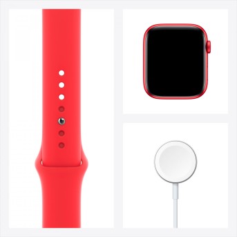 Apple Watch Series 6 GPS, 44mm PRODUCT(RED) Aluminium Case with PRODUCT(RED) Sport Band - Regular, Model A2292 - Metoo (15)