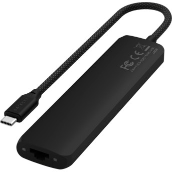 SATECHI 7-in-1 USB-C Slim Multiport Adapter with Ethernet (Black) - Metoo (3)