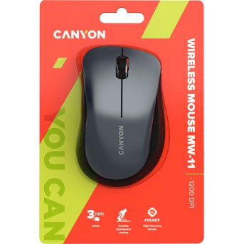 CANYON mouse MW-11 Wireless Black - Metoo (6)