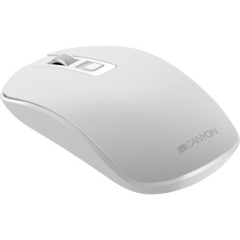 2.4GHz Wireless Rechargeable Mouse with Pixart sensor, 4keys, Silent switch for right/<wbr>left keys,DPI: 800/<wbr>1200/<wbr>1600, Max. usage 50 hours for one time full charged, 300mAh Li-poly battery, Pearl-White, cable length 0.6m, 116.4*63.3*32.3mm, 0.075kg - Metoo (3)