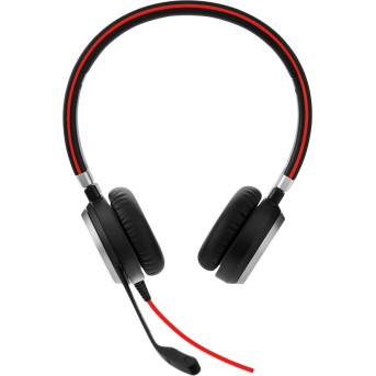 JABRA EVOLVE 40 MS Stereo USB Headband, Noise cancelling, USB and 3.5 jack connectivity, with mute-button and volume control on the cord, Busylight , Discret boomarm, Microsoft optimized - Metoo (1)